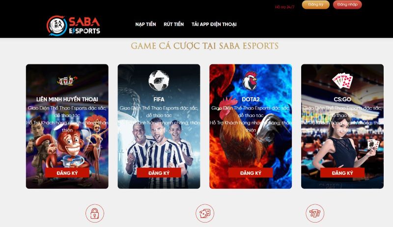 Nhà cái cá cược SABA Esports